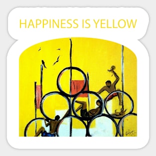 Happiness is Yellow Sticker